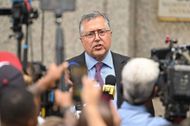 Sean Combs's, Marc Agnifilo, speaks to the press on September 17, 2024. (Image via Getty)